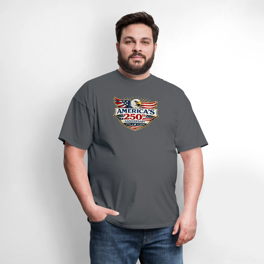 AMERICA 250th ANNIVERSARY Eagle Men's T-Shirt - charcoal