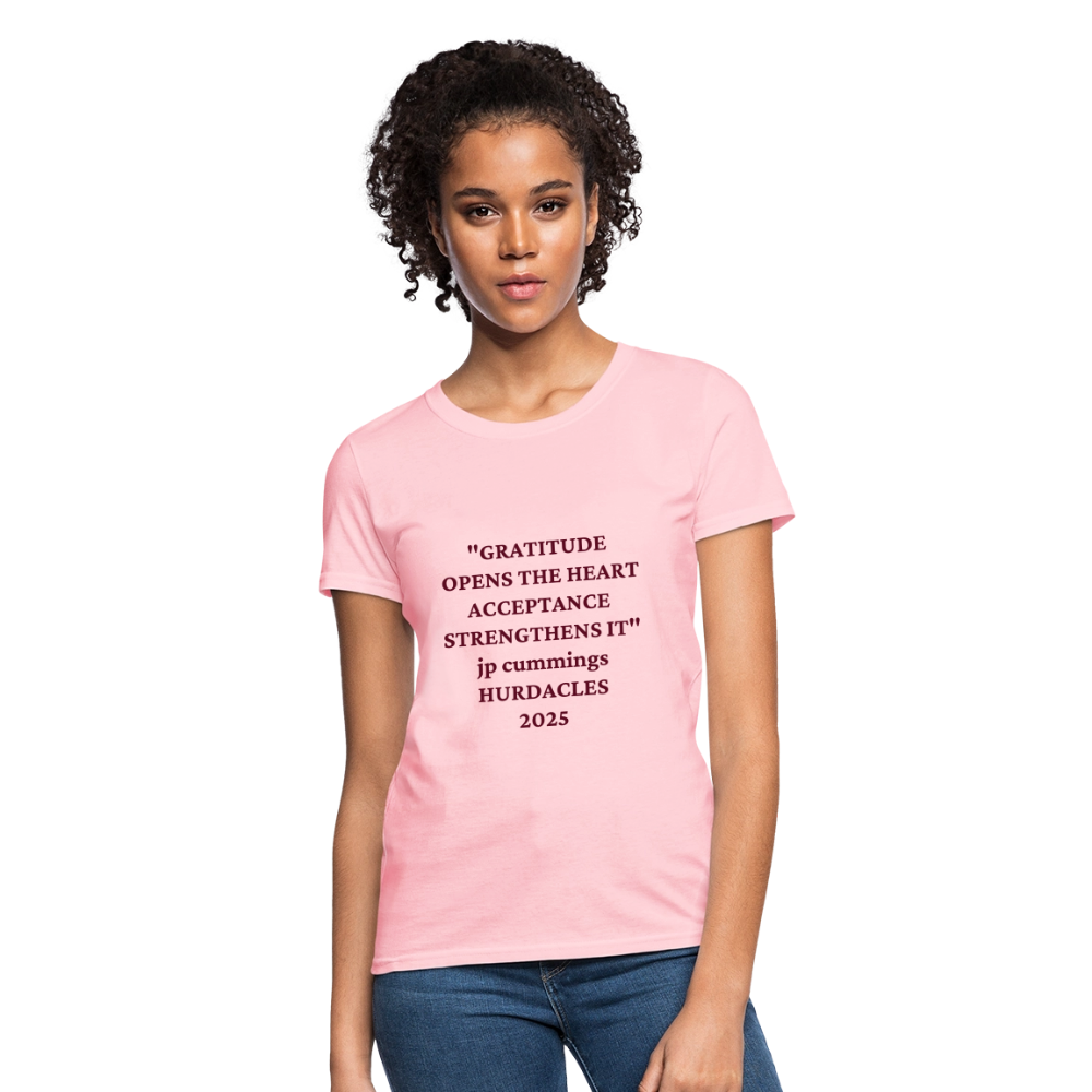 GRATITUDE Women's T-Shirt - pink