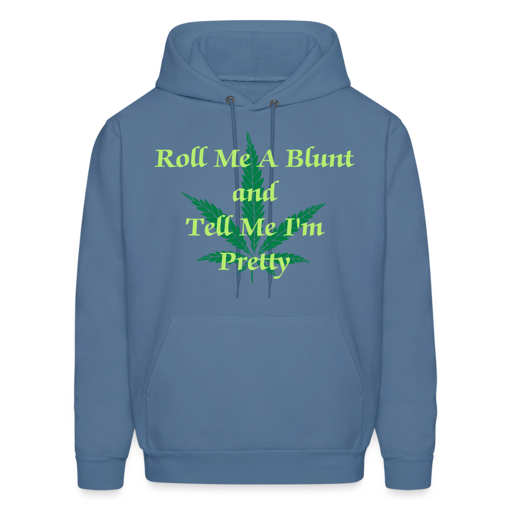 ROLL ME A BLUNT Haines Hoodie P170 - denim blue