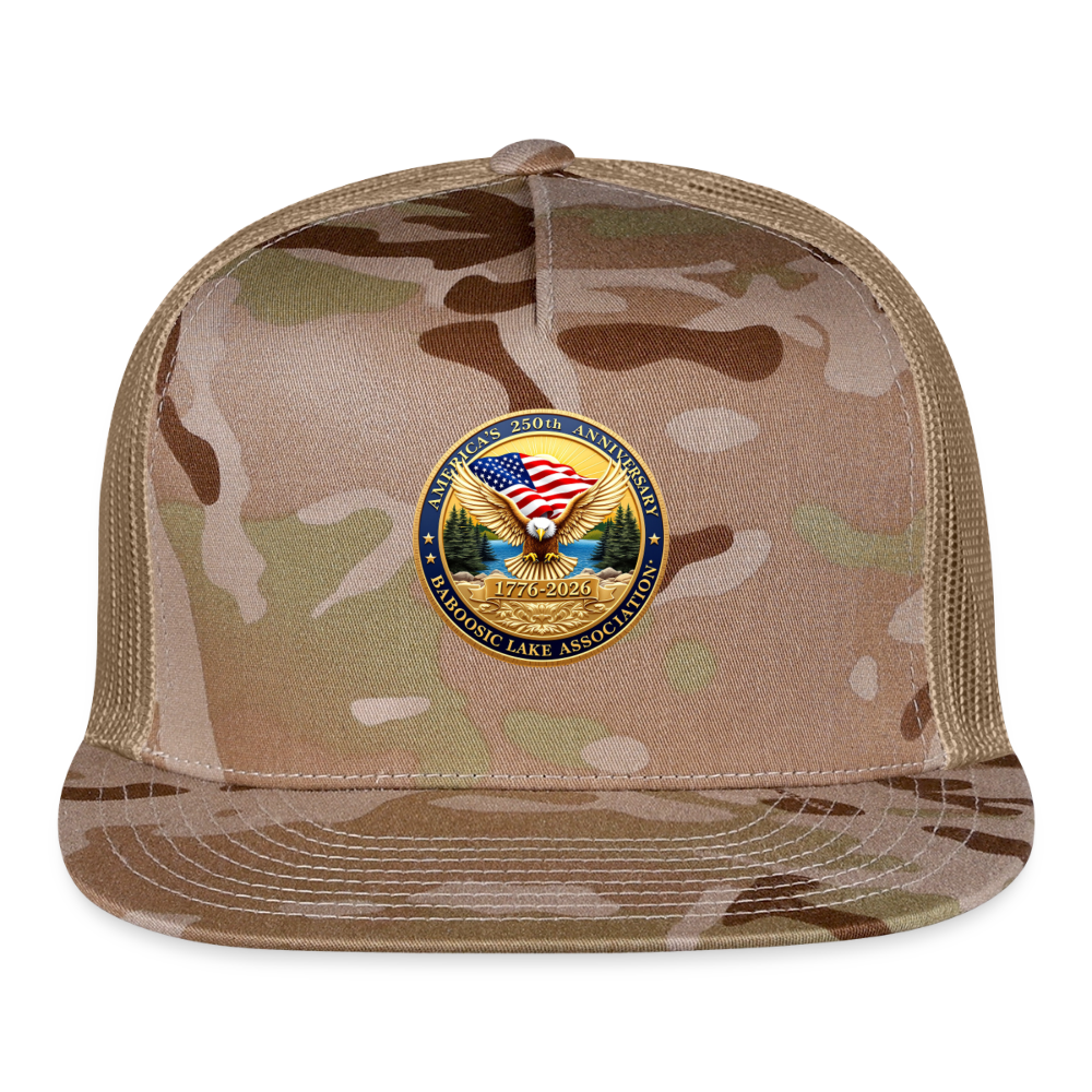 America's 250th Anniversary BLA Trucker Hat - MultiCam\tan