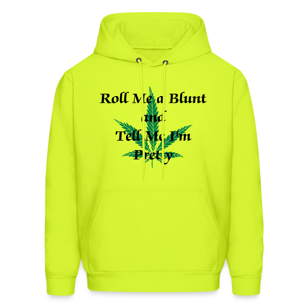 SIE CAPS ROLL ME A BLUNT Haines Hoodie P170 - safety green