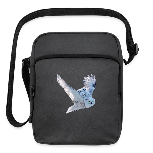 Snow Owls Upright Crossbody Bag - charcoal grey