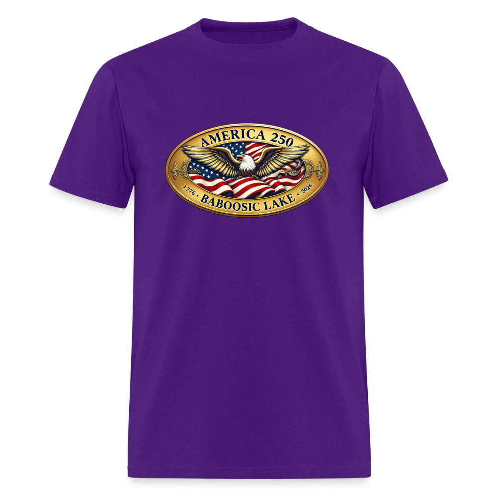 BABOOSIC LAKE AMERICA 250 Men's T-Shirt - purple