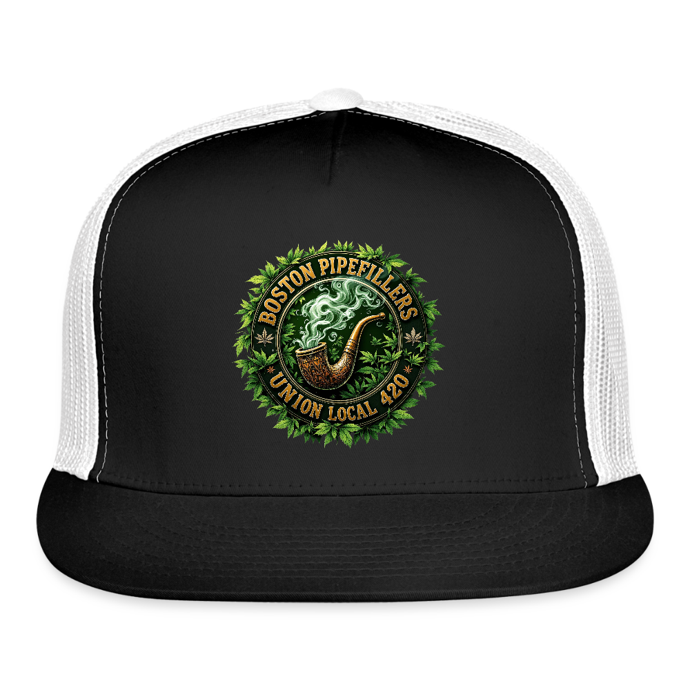 BOSTON PIPEFILLERS Trucker Hat - black/white
