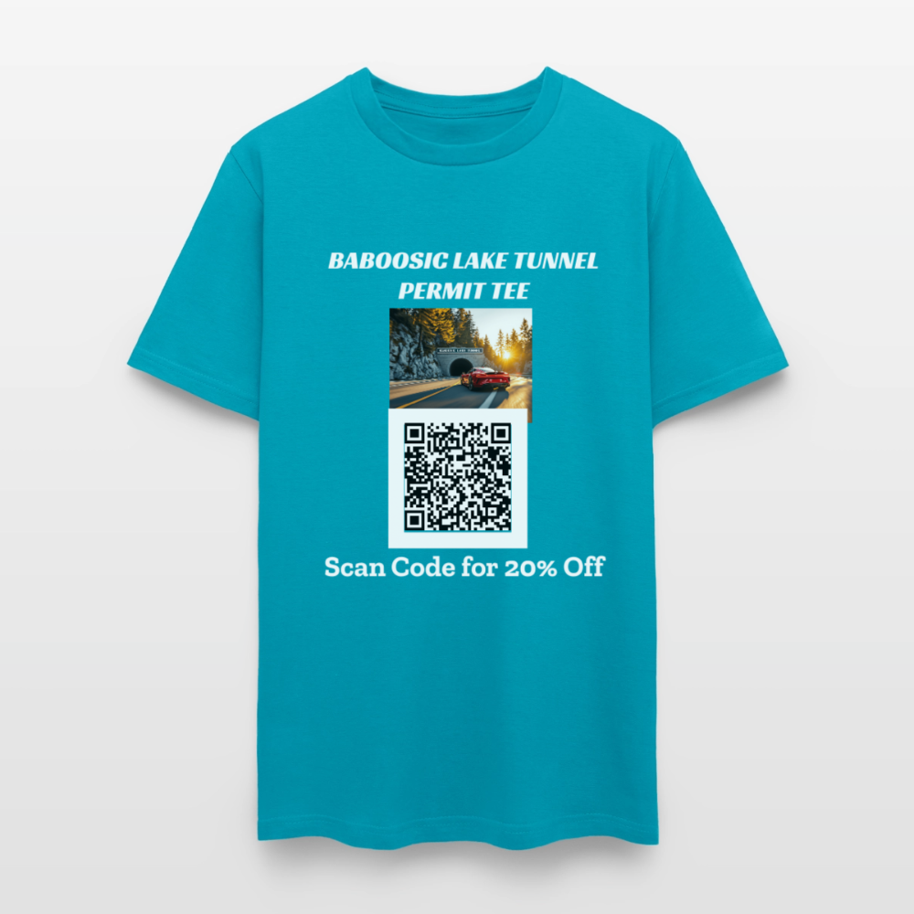 BABOOSIC LAKE TUNNEL PERMIT TEE Unisex Classic T-Shirt - turquoise