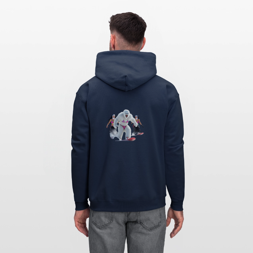 Bikini Abominable & Nuns Snowboarders Men's Hoodie - navy