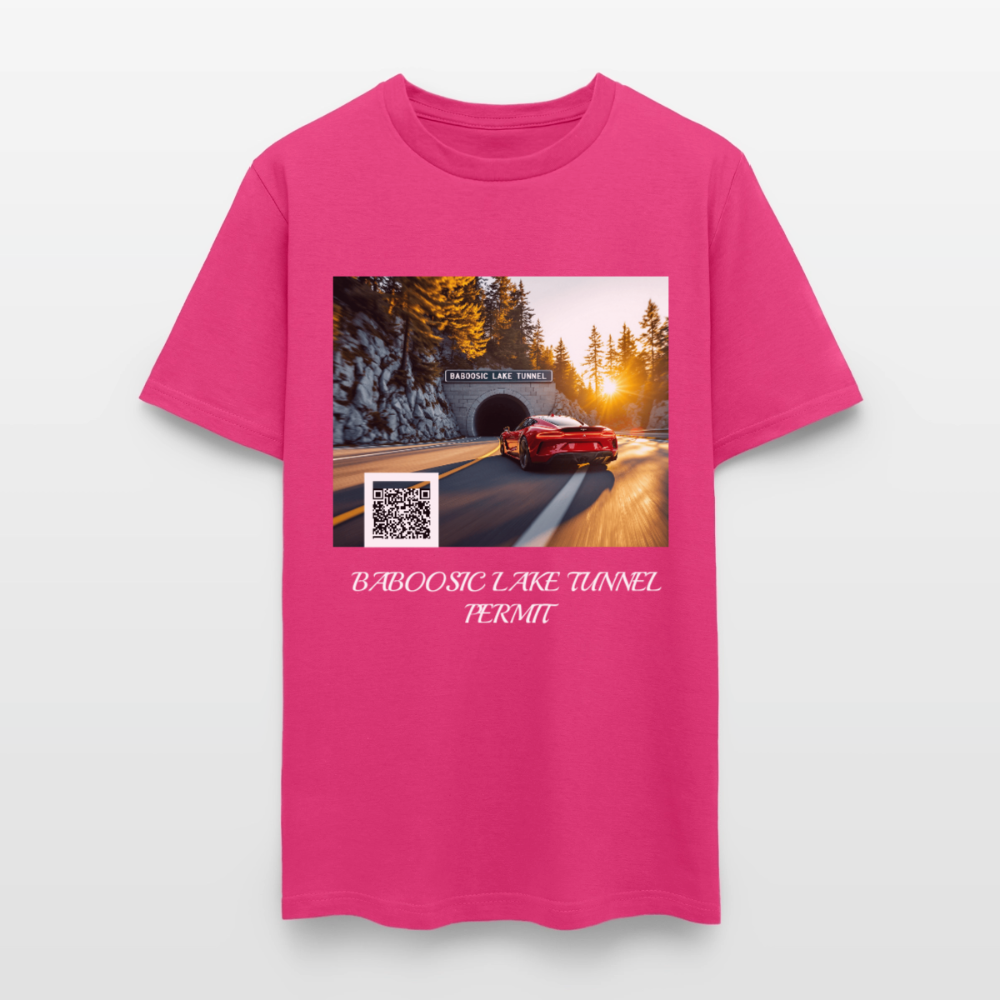 BABOOSIC LAKE TUNNEL PERMIT TEE - fuchsia