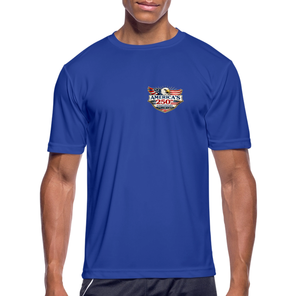 Men’s Moisture Wicking Performance T-Shirt - royal blue