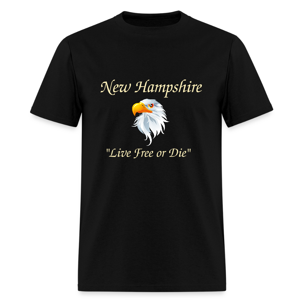 NH Live Free or Die Unisex Classic T-Shirt - black