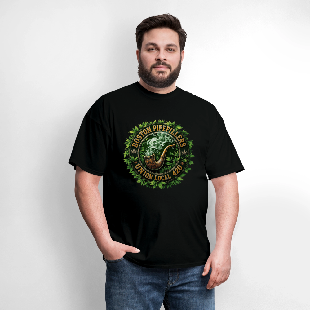 BOSTON PIPEFILLERS LOCAL 420 Men's T-Shirt - black