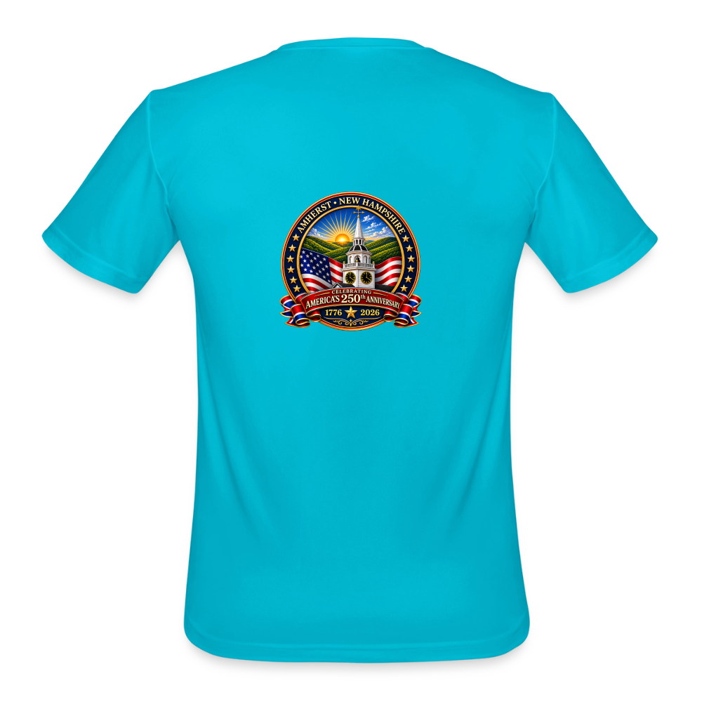 Amherst Men’s Moisture Wicking Performance T-Shirt - turquoise