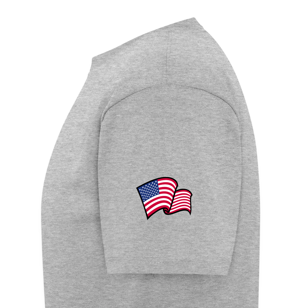 AMHERST SAMPLE DESIGN WAVING FLAGS Men's T-Shirt | GILDAN 5000 - heather gray