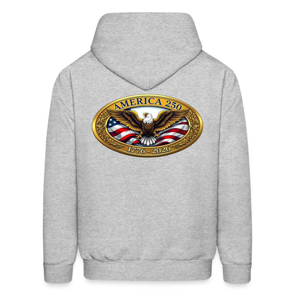 AMERICA 250 Men's Hoodie - heather gray