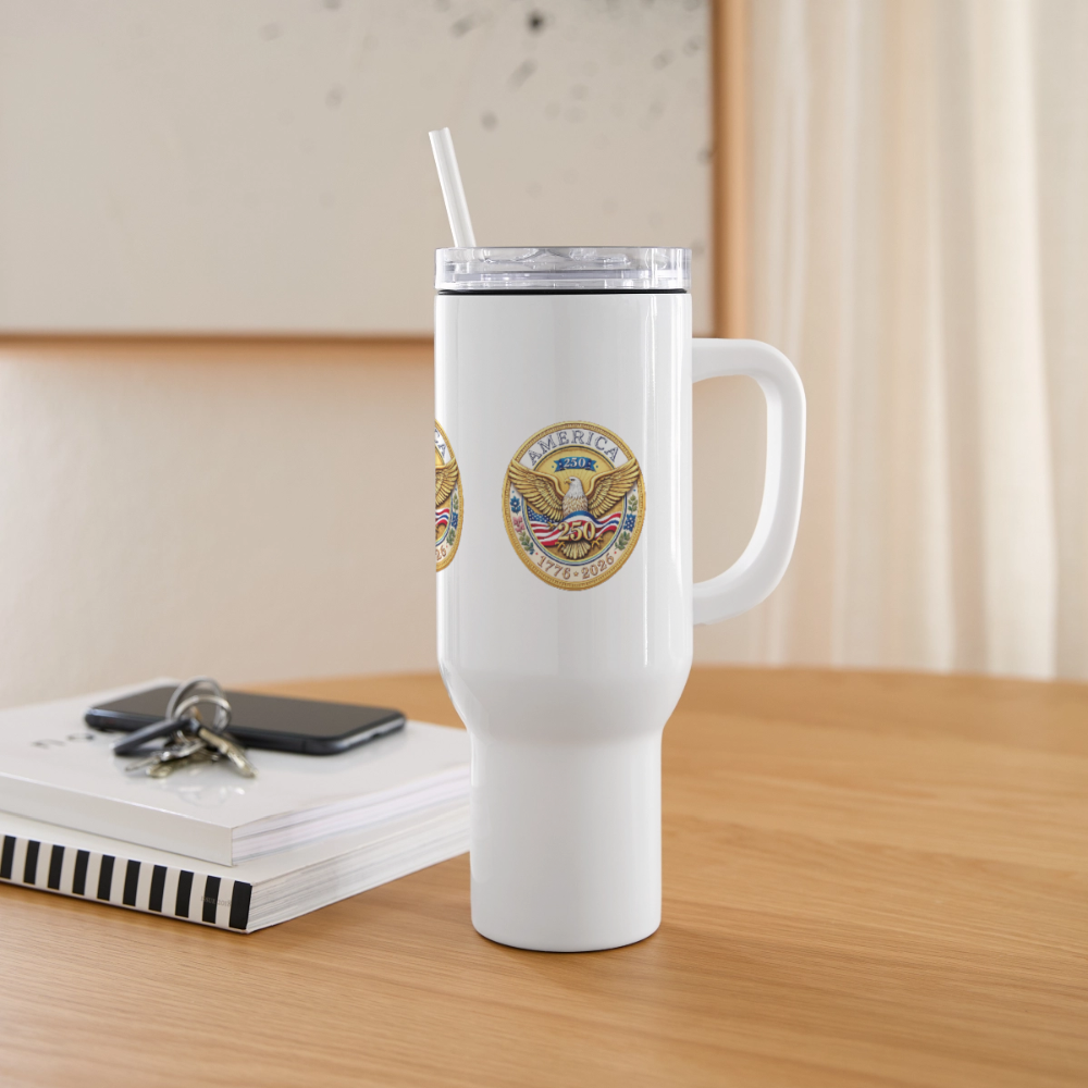 AMERICA 250  40 oz Travel Tumbler - white