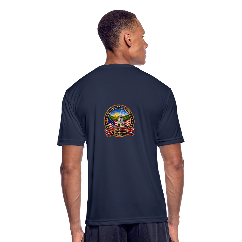 Amherst Men’s Moisture Wicking Performance T-Shirt - navy