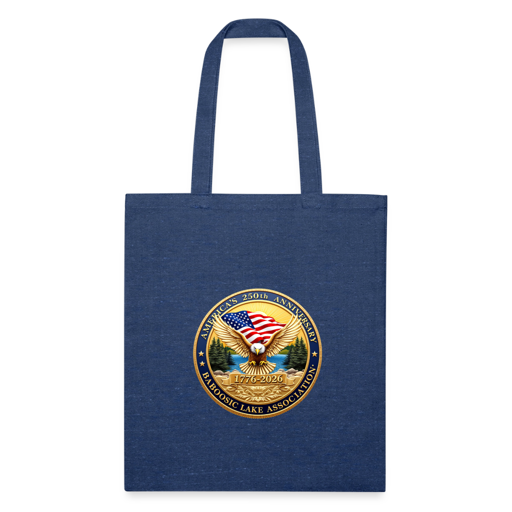 America's 250th Anniversary BLA Recycled Tote Bag - heather navy