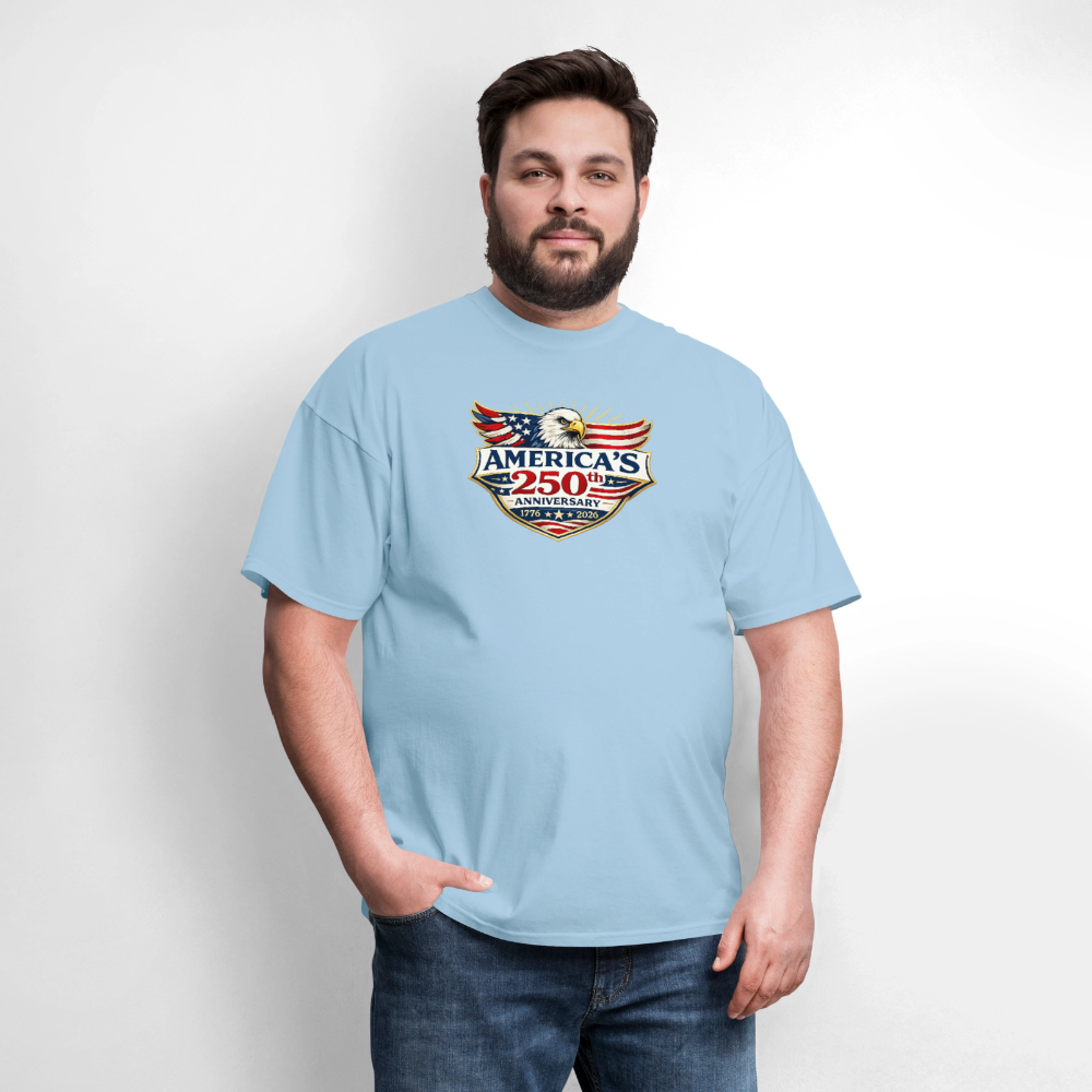 AMERICA 250th ANNIVERSARY Eagle Men's T-Shirt - powder blue