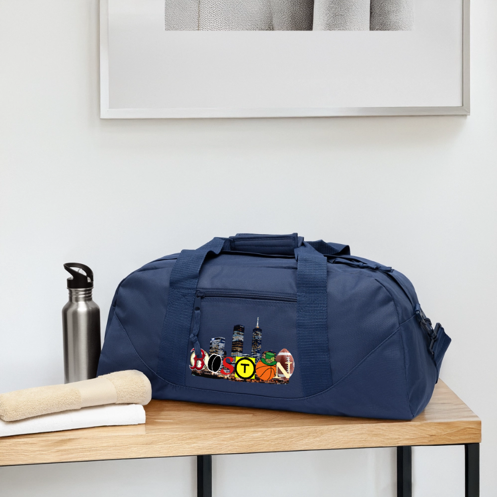 BOSTON SKYLINE Recycled Duffel Bag - navy