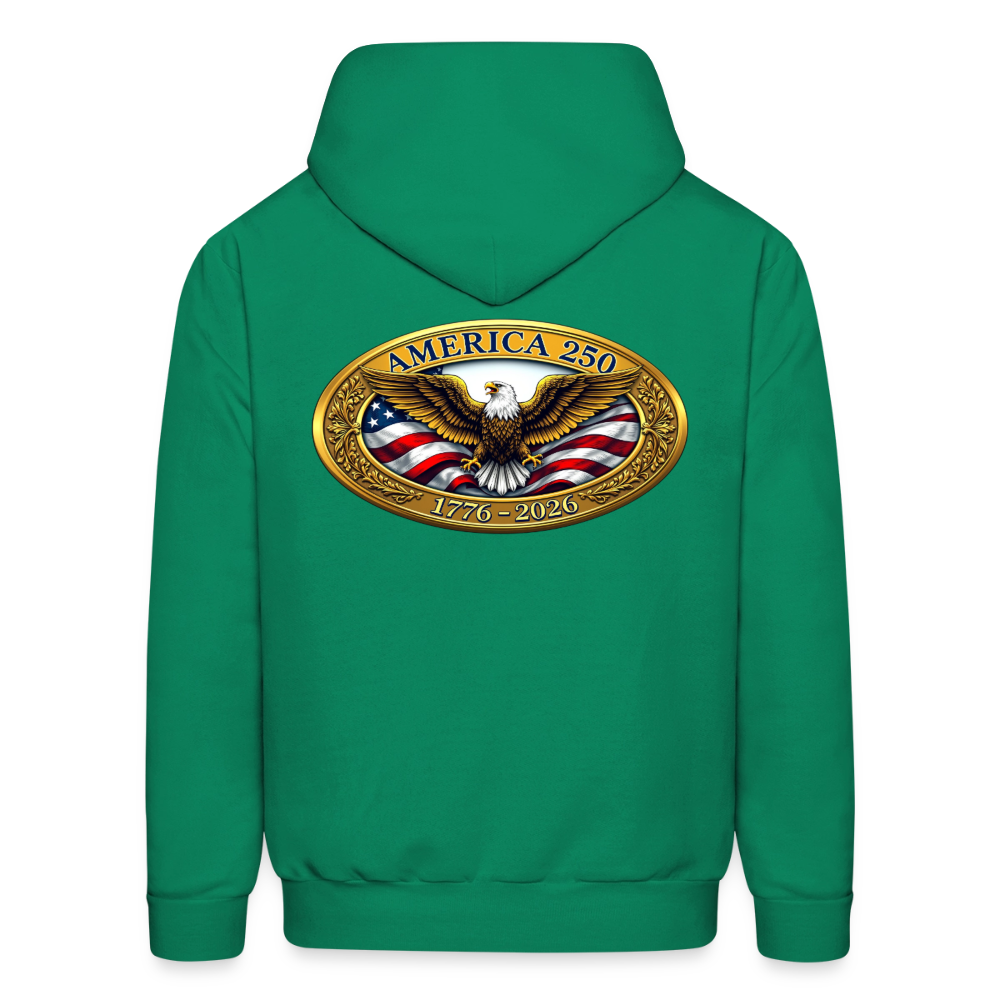 AMERICA 250 Men's Hoodie - kelly green