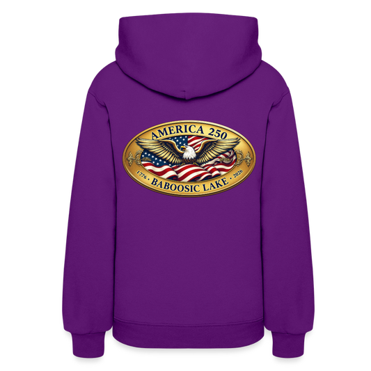 AMERICA 250 BABOOSIC LAKE Women's Hoodie - purple