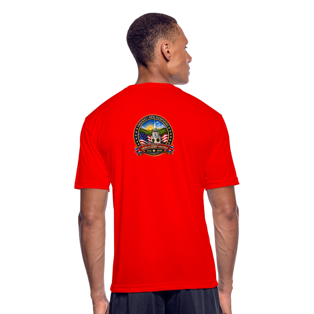 Men’s Moisture Wicking Performance T-Shirt - red