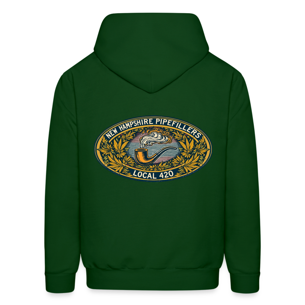 NEW HAMPSHIRE PIPEFILLERS UNION LOCAL 420 Hoodie 2 - forest green