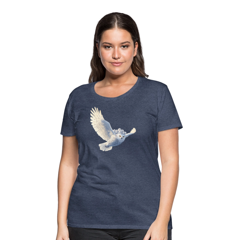 HOOTIE SNOW OWLS Women’s Premium T-Shirt - heather blue