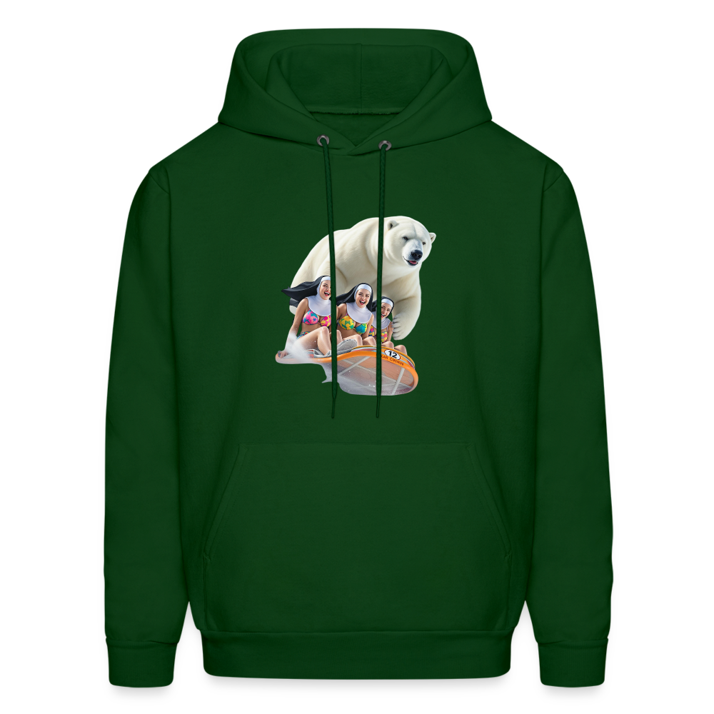 SLED SISTERS Men's Hoodie - forest green