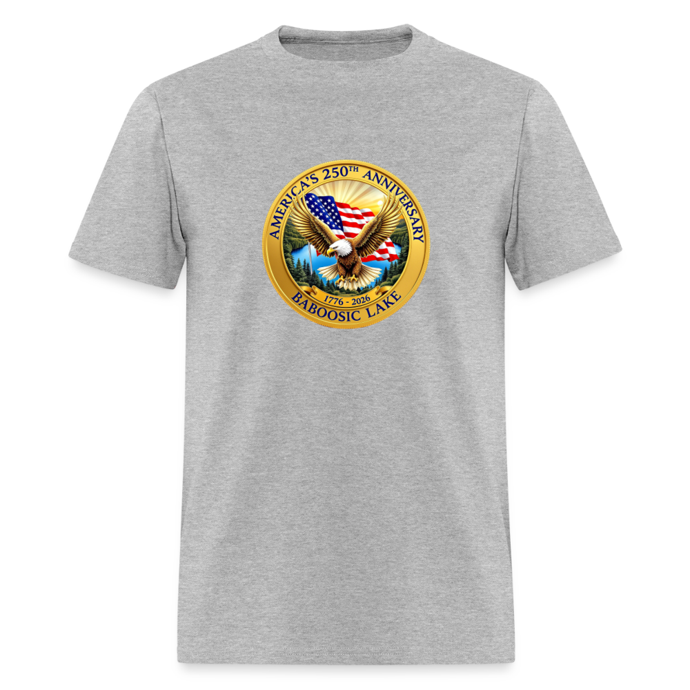 AMERICA 250 AMHERST Men's T-Shirt | GILDAN 5000 - heather gray