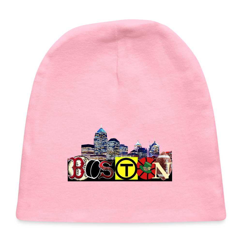 BOSTON SKYLINE Baby Cap - light pink