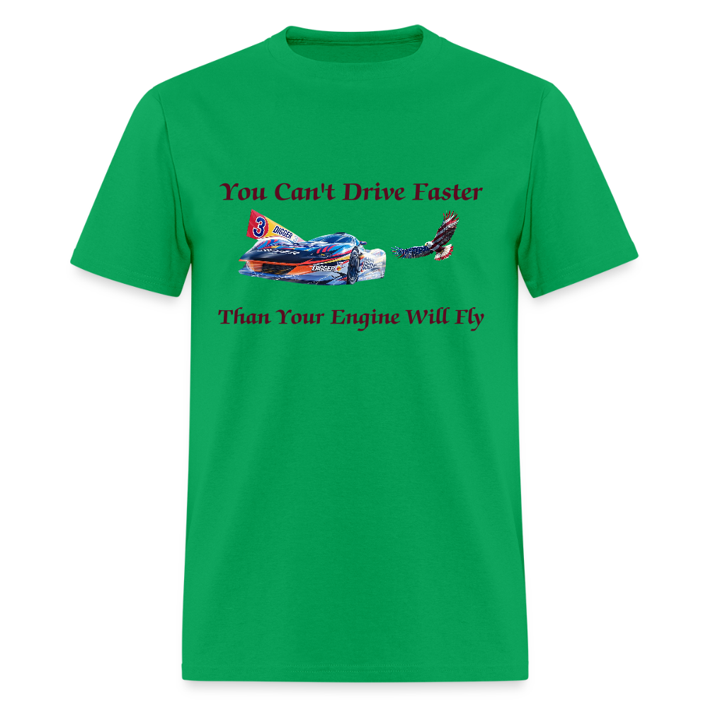 Drive Faster Digger 3 Unisex Classic T-Shirt - bright green