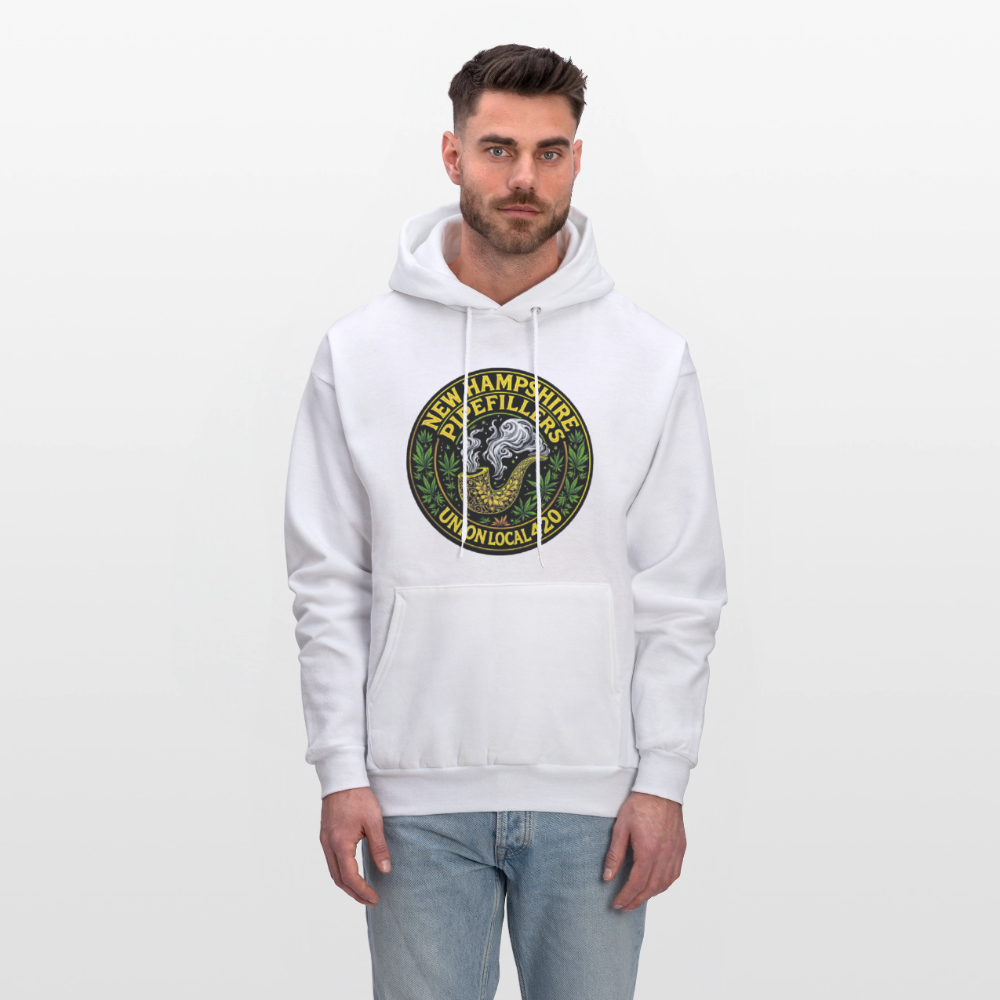 THE ORIGINAL NEW HAMPSHIRE PIPEFILLERS UNION LOCAL 420 Hanes Men's Hoodie - white