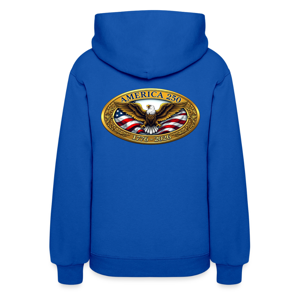 AMERICA 250 Women's Hoodie - royal blue