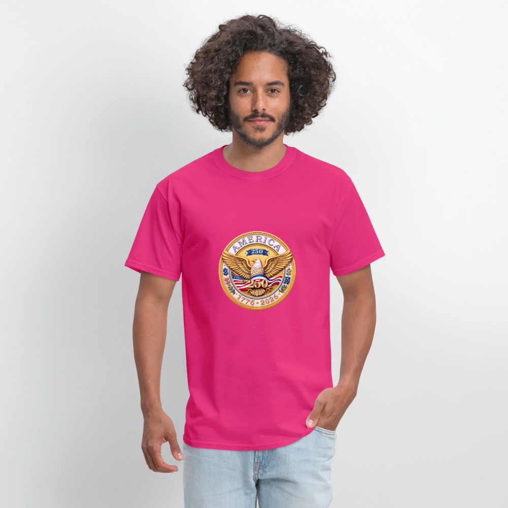 AMERICA 250 Men's T-Shirt - fuchsia