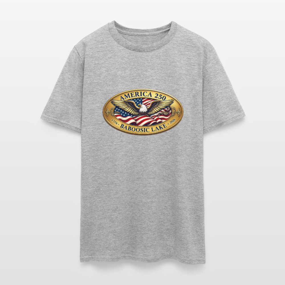 BABOOSIC LAKE AMERICA 250 Men's T-Shirt - heather gray