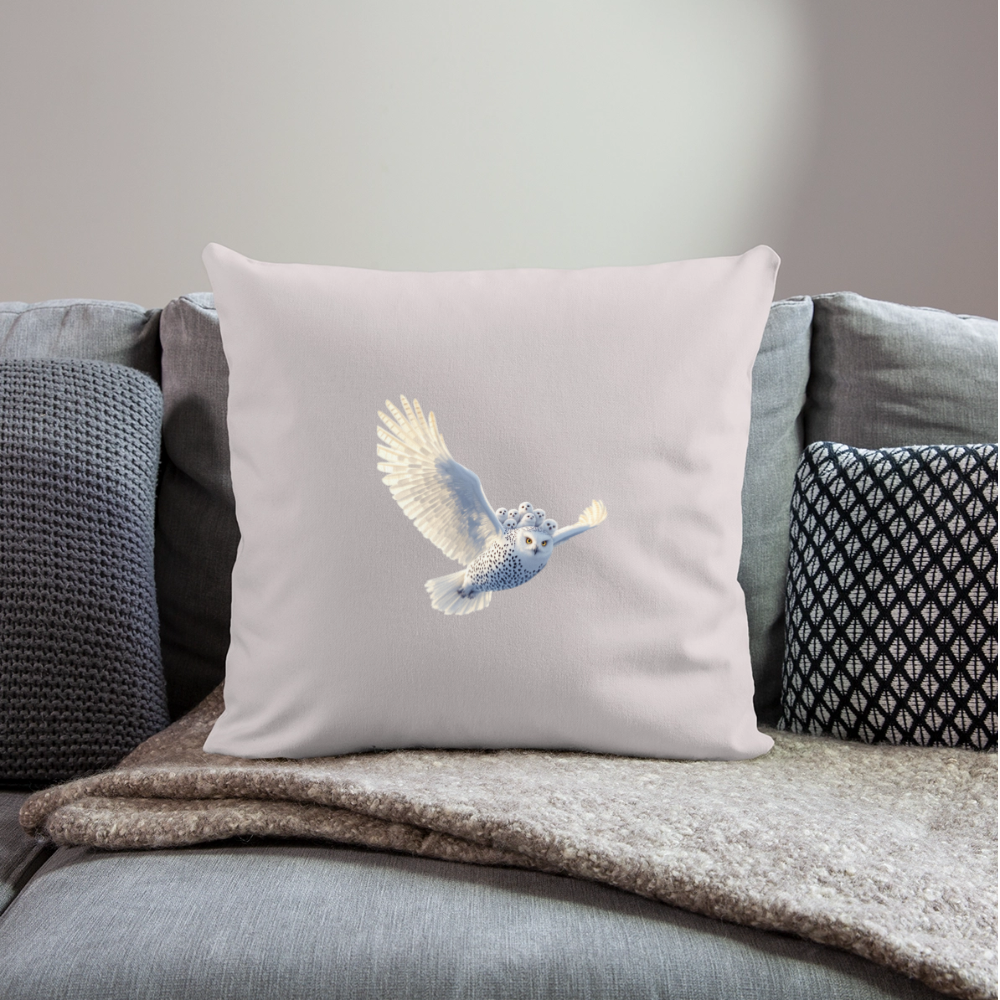 HOOTIE Throw Pillow Cover 18” x 18” - light taupe