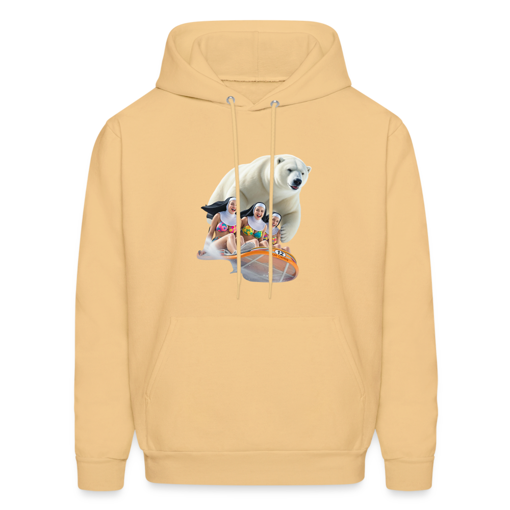 SLED SISTERS Men's Hoodie - light gold 