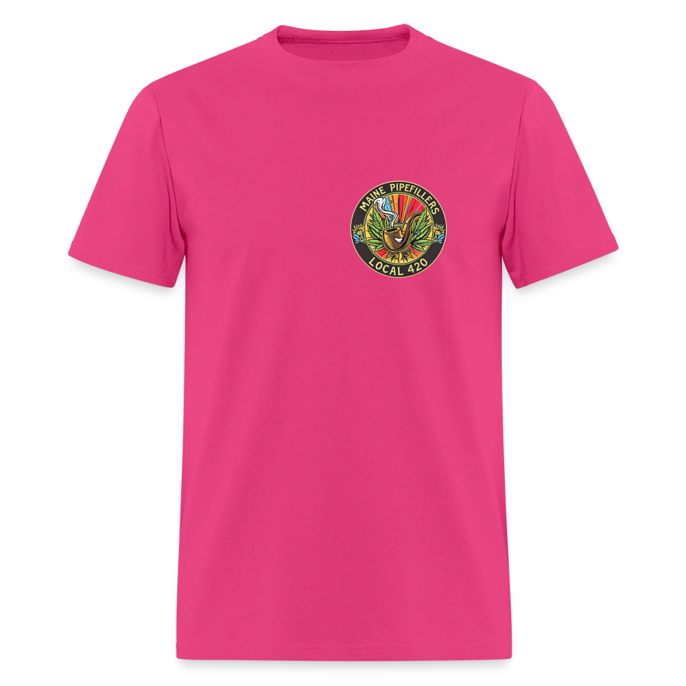 MAINE PIPEFILLERS LOCAL 420 Men's T-Shirt - fuchsia