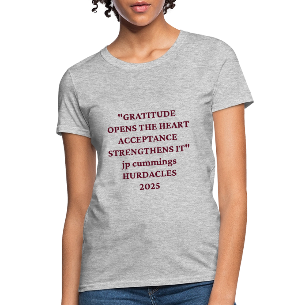GRATITUDE Women's T-Shirt - heather gray