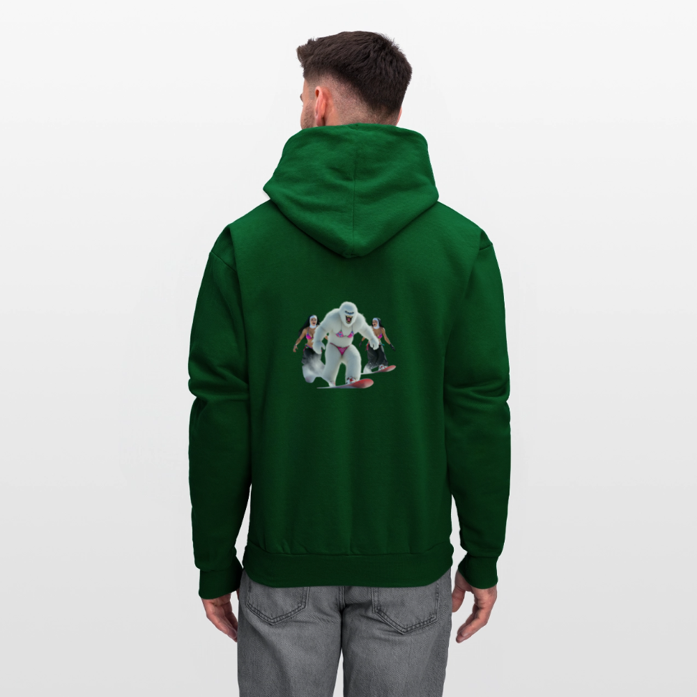 Bikini Abominable & Nuns Snowboarders Men's Hoodie - forest green
