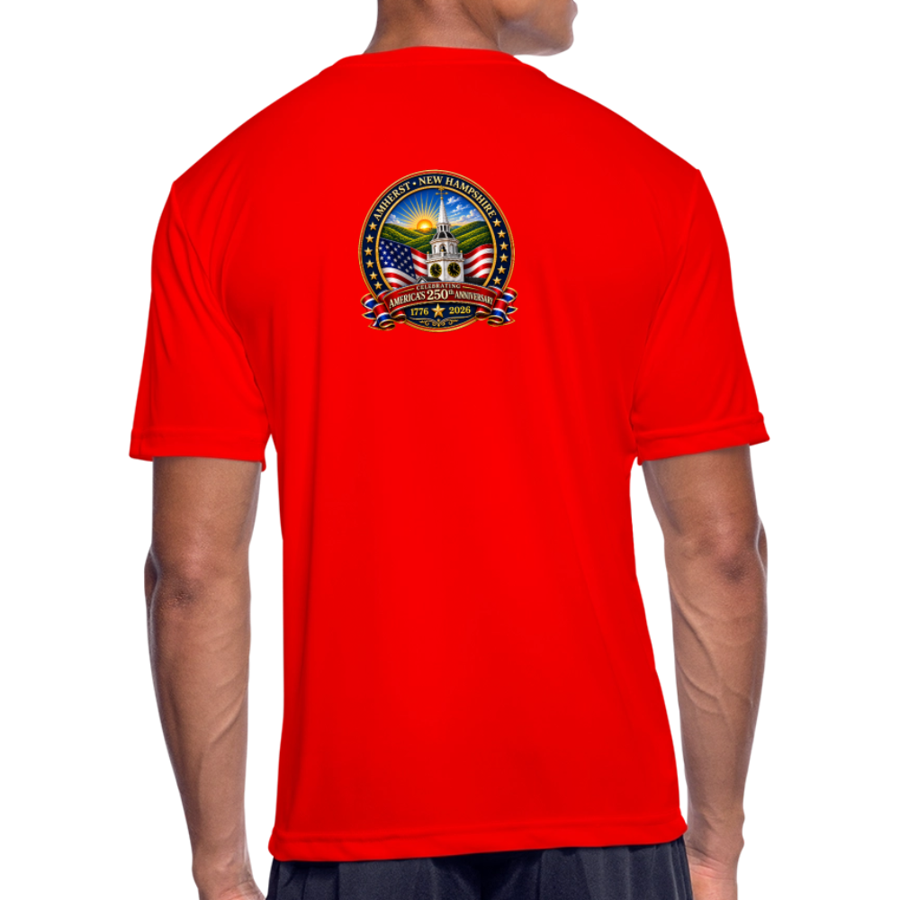 Men’s Moisture Wicking Performance T-Shirt - red