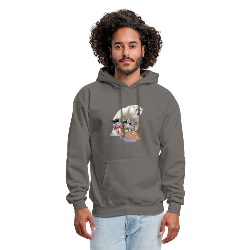 SLED SISTERS Men's Hoodie - asphalt gray