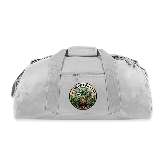 THE ORIGINAL MASS PIPEFILLERS UNION LOCAL 420 Recycled Duffel Bag - gray
