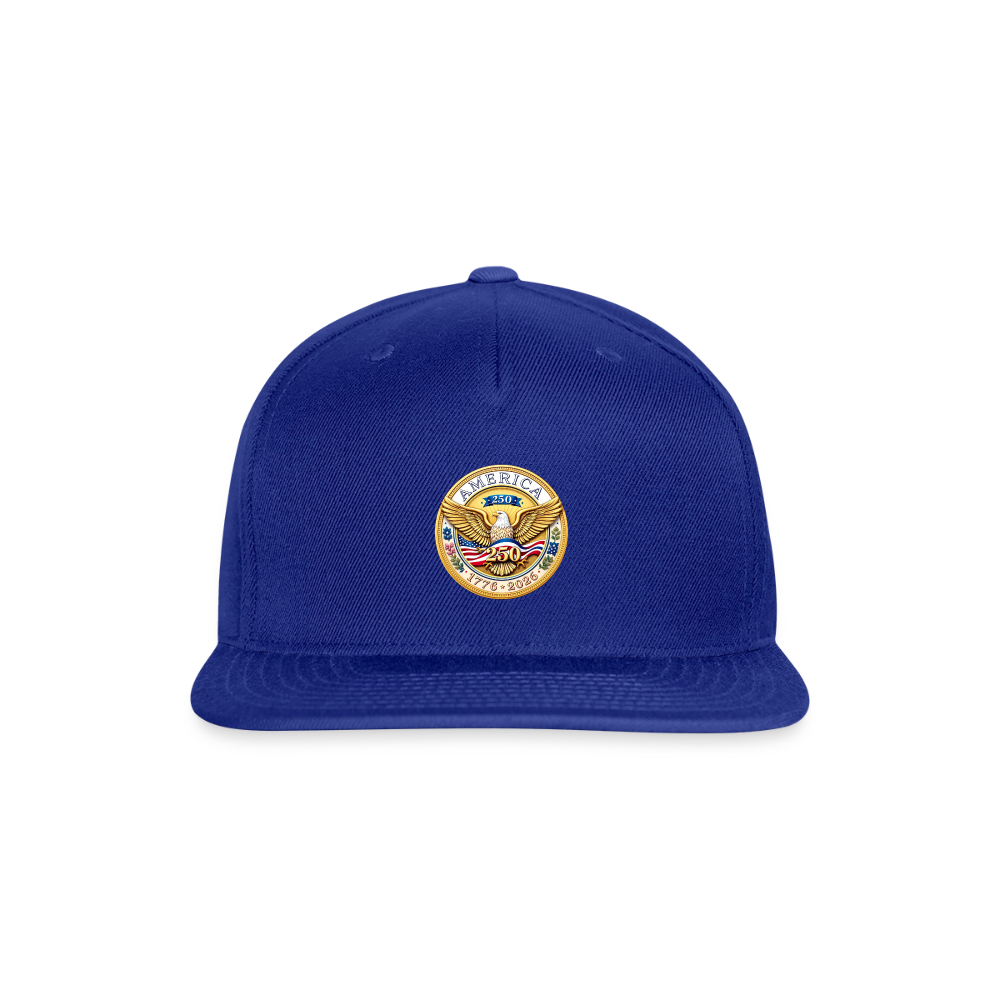 AMERICA 250 ORIGINAL Snapback Baseball Cap - royal blue