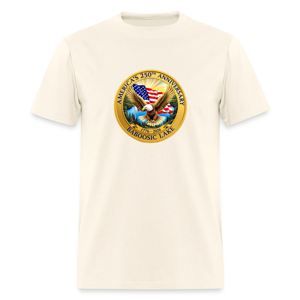 AMERICA 250 AMHERST Men's T-Shirt | GILDAN 5000 - sweet cream heather
