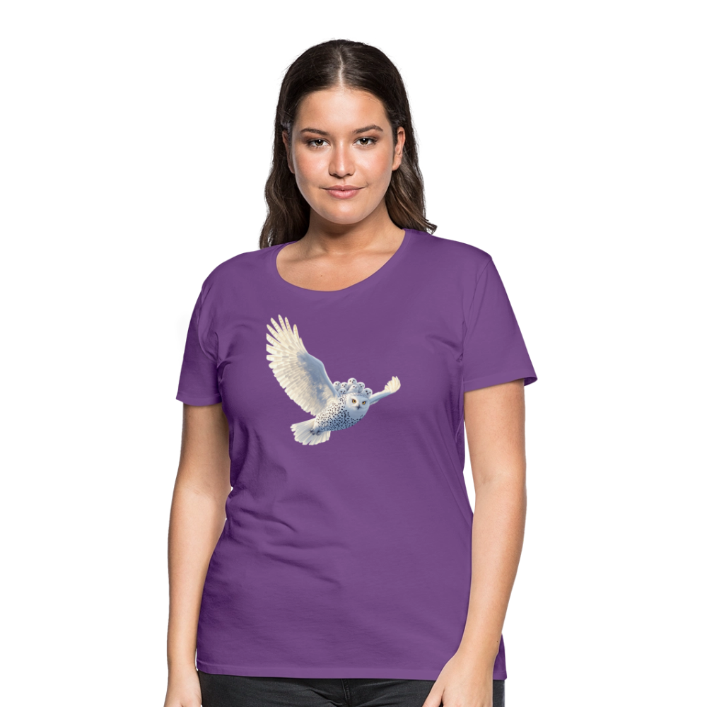 HOOTIE SNOW OWLS Women’s Premium T-Shirt - purple