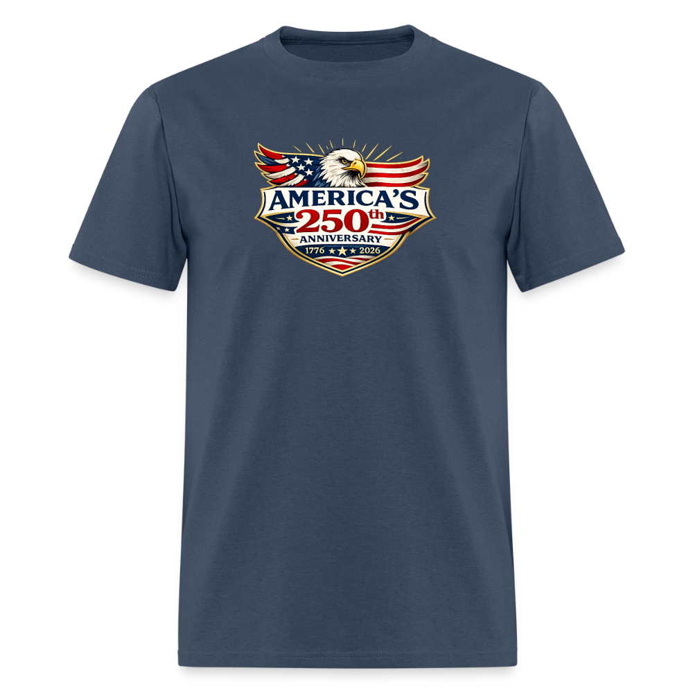AMERICA 250th ANNIVERSARY Eagle Men's T-Shirt -  blue dusk
