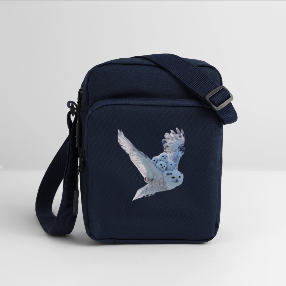 Snow Owls Upright Crossbody Bag - navy