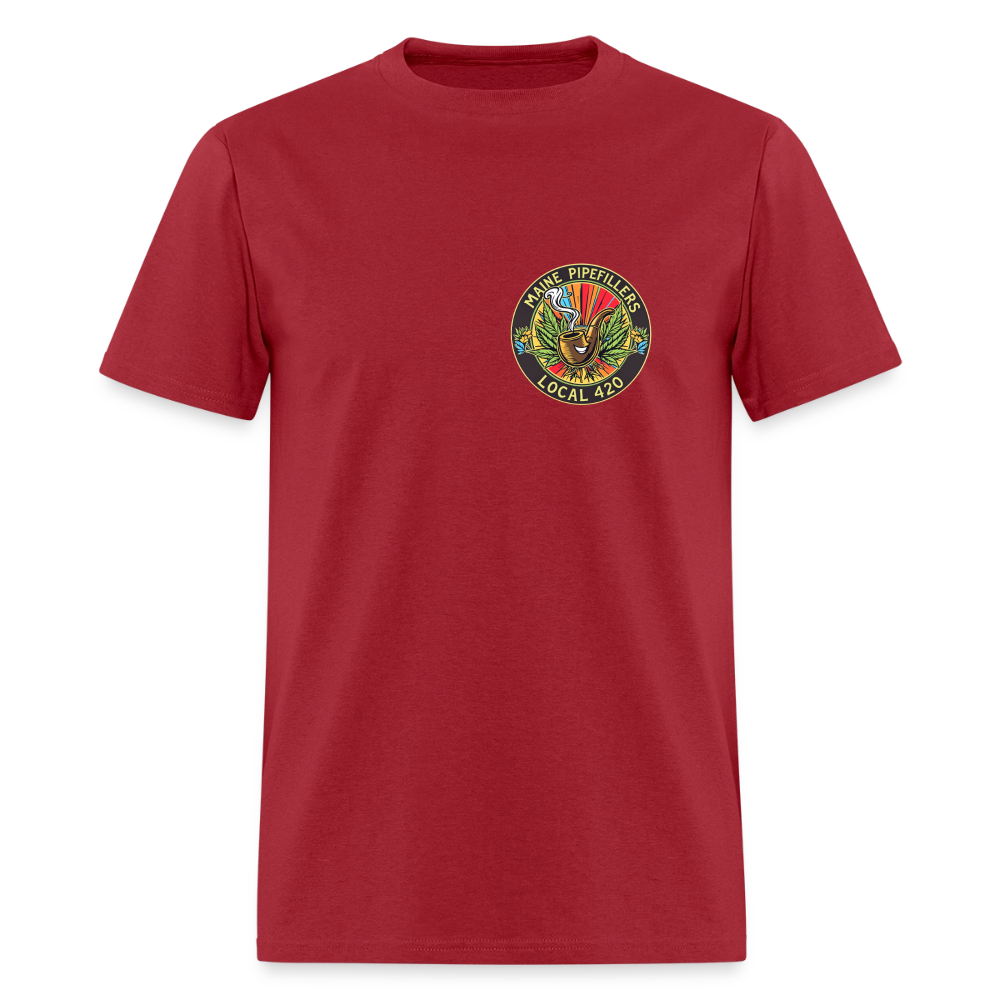MAINE PIPEFILLERS LOCAL 420 Men's T-Shirt - true red