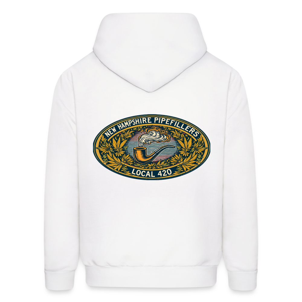 NEW HAMPSHIRE PIPEFILLERS UNION LOCAL 420 Hoodie 2 - white